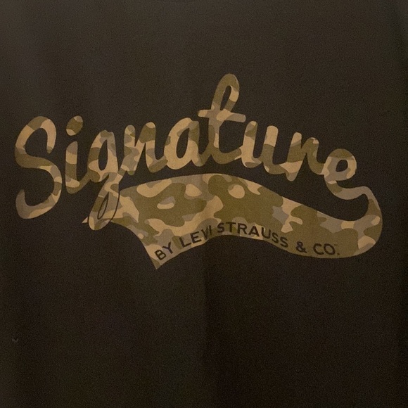 SIGNATURE Levi Strauss T-Shirt Men's XXL Black - Picture 4 of 8